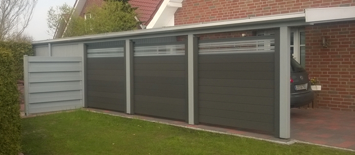 Carport Seitenansicht